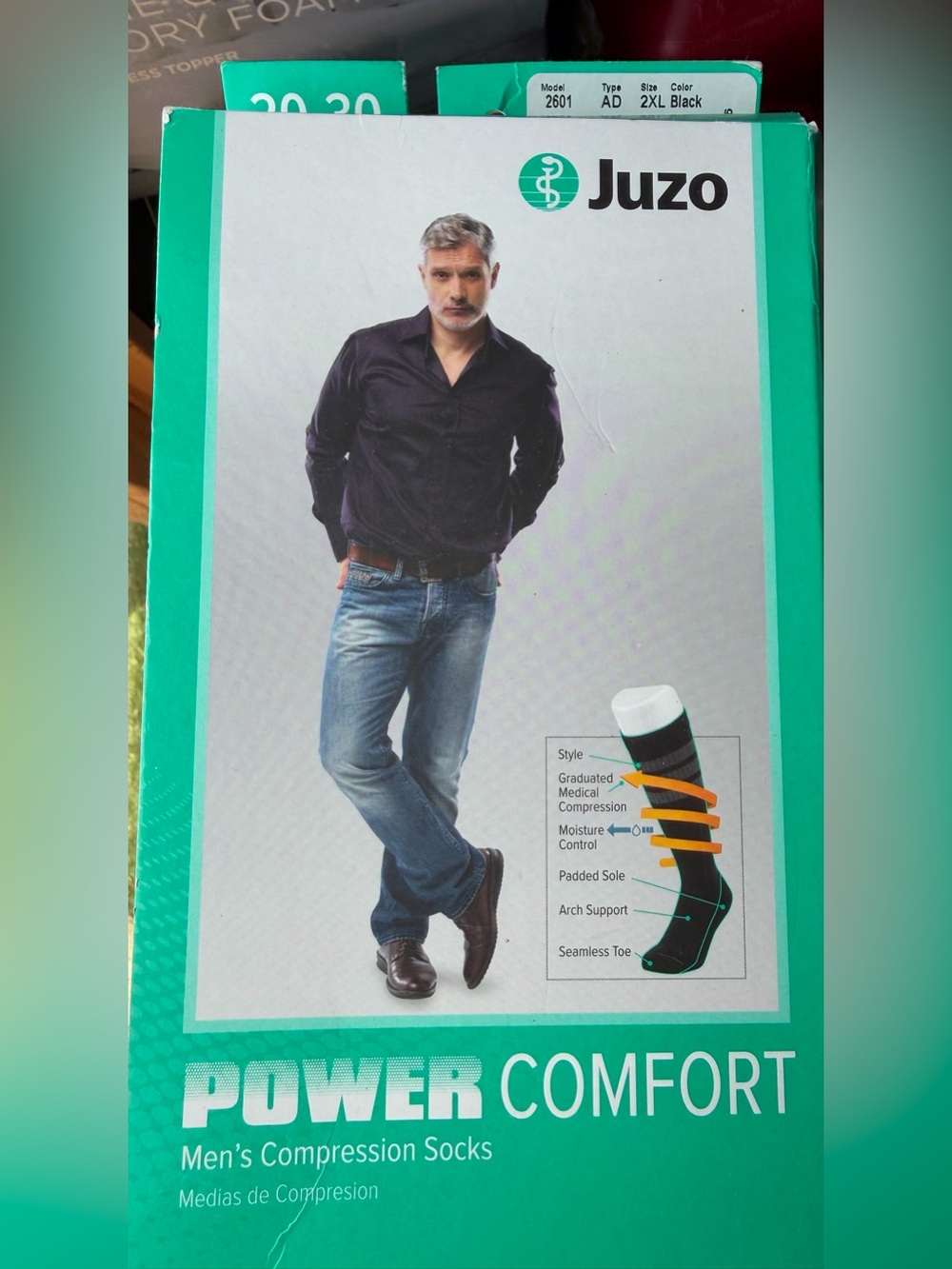 Men’s Black Compression Socks - Support & Comfort